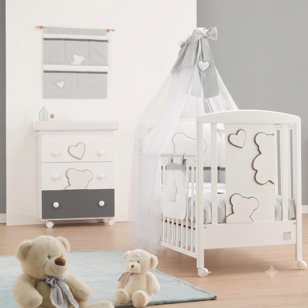 Italbaby dětský pokoj Matisse s moskytiérou a tyčí